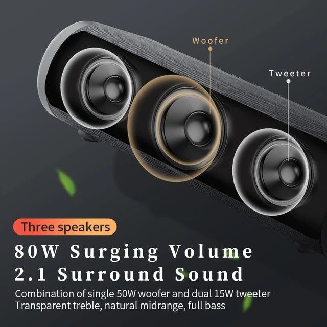 Cyboris T9 Spacecraft Series 80W High Power DSP Subwoofer Wireless Portable TWS Outdoor Bluetooth Speaker Subwoofer Audio System - Image 3