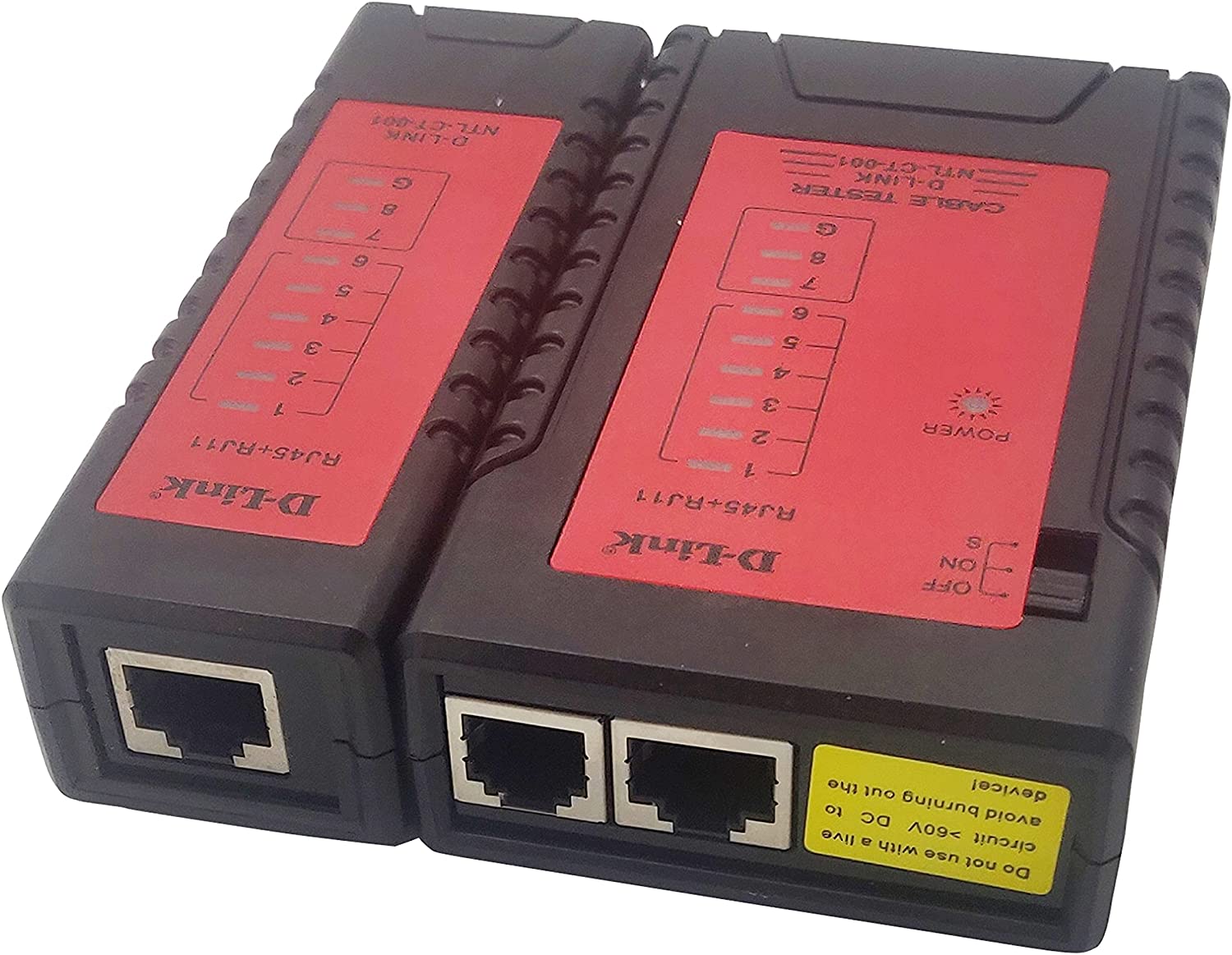 D-Link Cable Tester - Detected Cable Type RJ-11,RJ-45, Black NTL-CT-001
