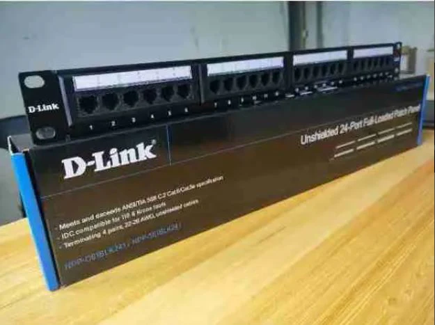 D-Link NPP-C61BLK241 Cat6 24-Port Patch Panel - RJ45 Ethernet Network Rack Mount - Image 3