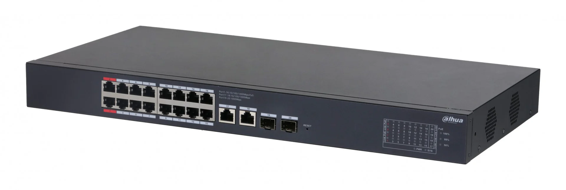 DAHUA DH-CS4220-16GT-190 20-Port Gigabit PoE Switch – Cloud Managed Network Switch for High-Speed Security & Office Networking - Image 2