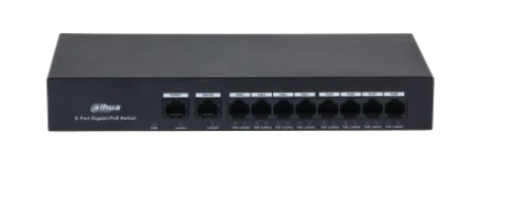 Dahua DH-PFS3010-8ET-65 10-Port Fast Ethernet PoE Switch – 8-Port PoE, 2 Uplink Ports, CCTV Network Switch - Image 3