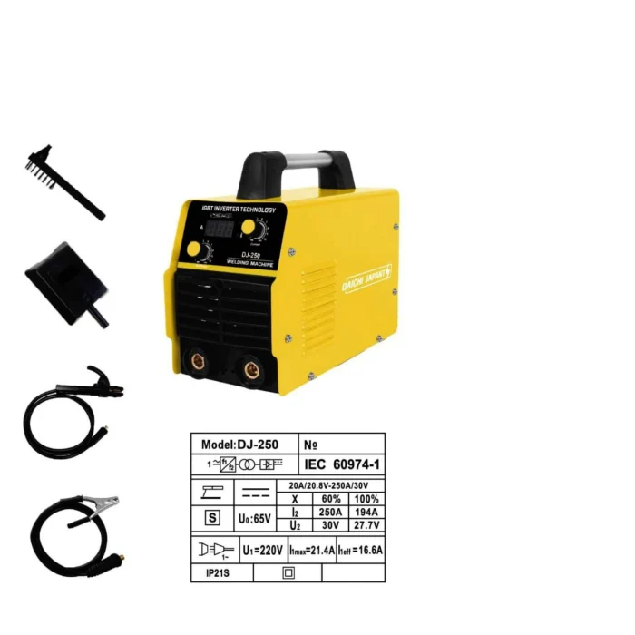 Daichi DJ-250 250Ah Welding Machine – Heavy Duty MMA ARC Inverter Welder for Professional & Industrial Use - Image 2
