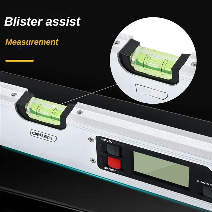 Deli DL293600 600mm Digital Level – Electronic Spirit Level with LCD Display & High Precision Measurement for Professional Construction Use - Image 2