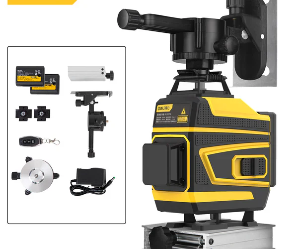 Deli DL332716 Self-Leveling Line Laser – High Precision Cross Line Laser Level for Construction, Tiling & Interior Alignment