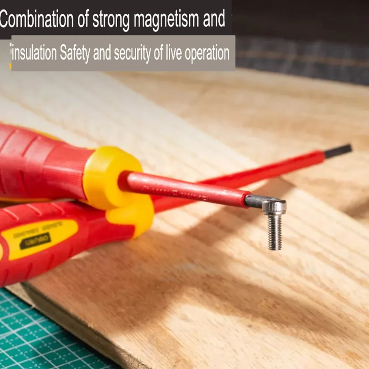 Deli DL510007 7 Piece Insulation Tool Set – Professional VDE Certified Insulated Hand Tools Kit for Electrical Installation, Service and Maintenance Work - Image 3