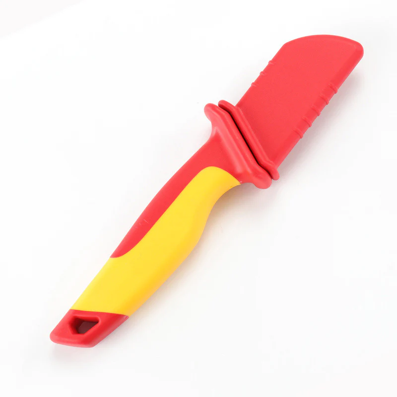 Deli DL515180 1000V Insulated Billhook Cable Stripping Knife – Heavy Duty VDE Electrical Hook Knife for Safe Cable Stripping and Cutting Applications - Image 2