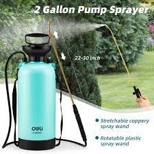 Deli DL581110 10L Sprayer – Heavy Duty Metal Lance Garden and Workshop Pressure Sprayer with Adjustable Mist to Stream Function for DIY Use - Image 2