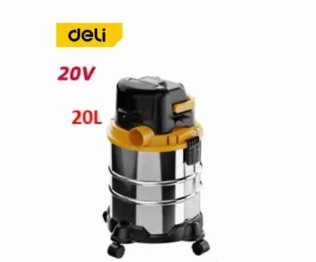 Deli EDC825Z 20V Cordless Li-Ion Vacuum Cleaner 20L – Portable Wet & Dry Cleaner for Workshop, Car & Home (Tool Only)