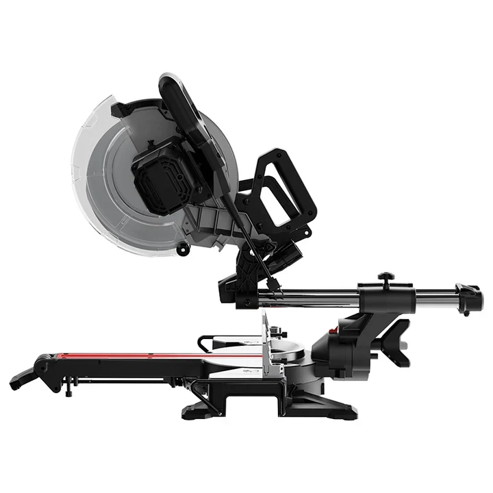 Deli EDE570 2000W 220-240V Mitre Saw – Heavy Duty Professional Wood Cutting Machine for Carpentry, Construction, Furniture Manufacturing, Workshop, and Industrial Applications - Image 2