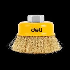 Deli EDH-GSS100-E1 100mm 4" M14x2 Thread 0.3mm Wire 30mm Length Wire Cup Brush – Heavy Duty Professional Cleaning and Surface Preparation Brush for Metal, Rust Removal, and Industrial Applications - Image 2