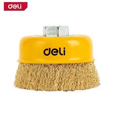 Deli EDH-GSS100-E1 100mm 4" M14x2 Thread 0.3mm Wire 30mm Length Wire Cup Brush – Heavy Duty Professional Cleaning and Surface Preparation Brush for Metal, Rust Removal, and Industrial Applications - Image 3