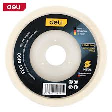 Deli EDH-HMP115-E1 115mm x 22.2mm Sponge Disc – Heavy Duty Professional Polishing and Finishing Disc for Metal, Wood, Automotive, and Surface Preparation Applications