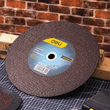 Deli EDH-SZP355-E1 355mm x 3mm x 25.4mm Abrasive Metal Cutting Disc Flat Centre – Heavy Duty Cutting Disc for Metal Fabrication, Workshop, and Industrial Applications - Image 3