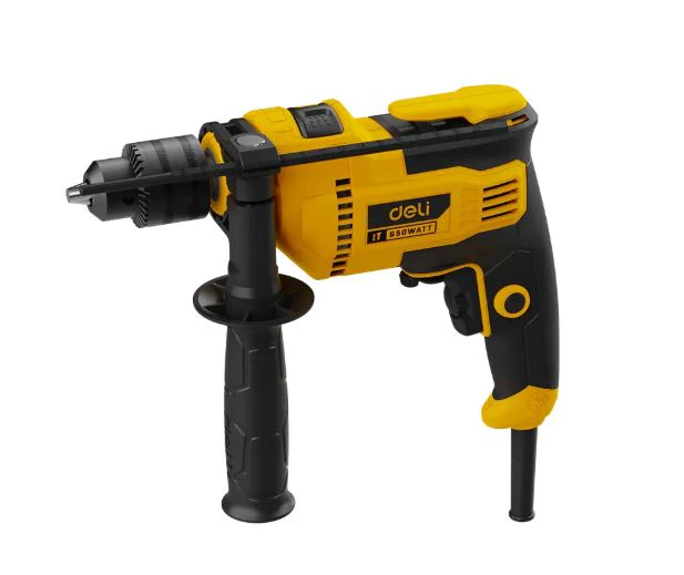 Deli EDL-CZ13-E5 650W Impact Drill 13mm – High-Speed Hammer Drill for Concrete, Wood & Metal Drilling with Variable Speed Control - Image 2