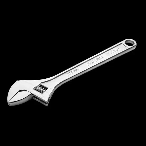 Deli EDL015A 350mm 15" Adjustable Wrench – Heavy Duty Professional Hand Tool for Workshop, Plumbing, Automotive, and Maintenance Applications - Image 4