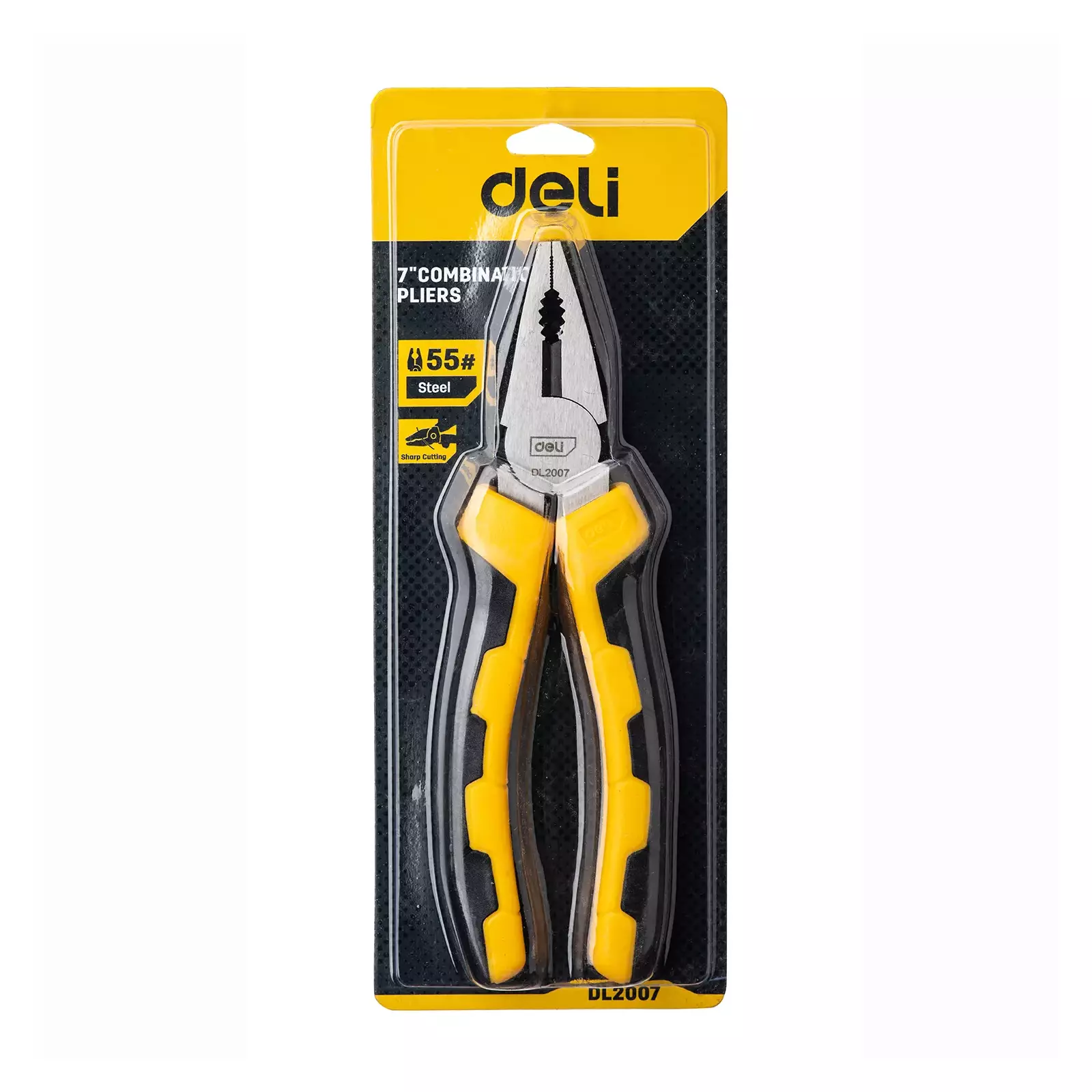 Deli EDL2007 7" 180mm Combination Pliers – Professional Heavy-Duty Steel Hand Tool for Cutting Wires, Gripping & Electrical Work - Image 2