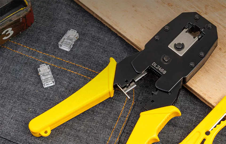 Deli EDL2468C 200mm Modular Plug Crimper – 4P, 6P, 8P Heavy Duty Professional Precision Tool for Workshop, Networking, Electrical, and Industrial Applications - Image 2