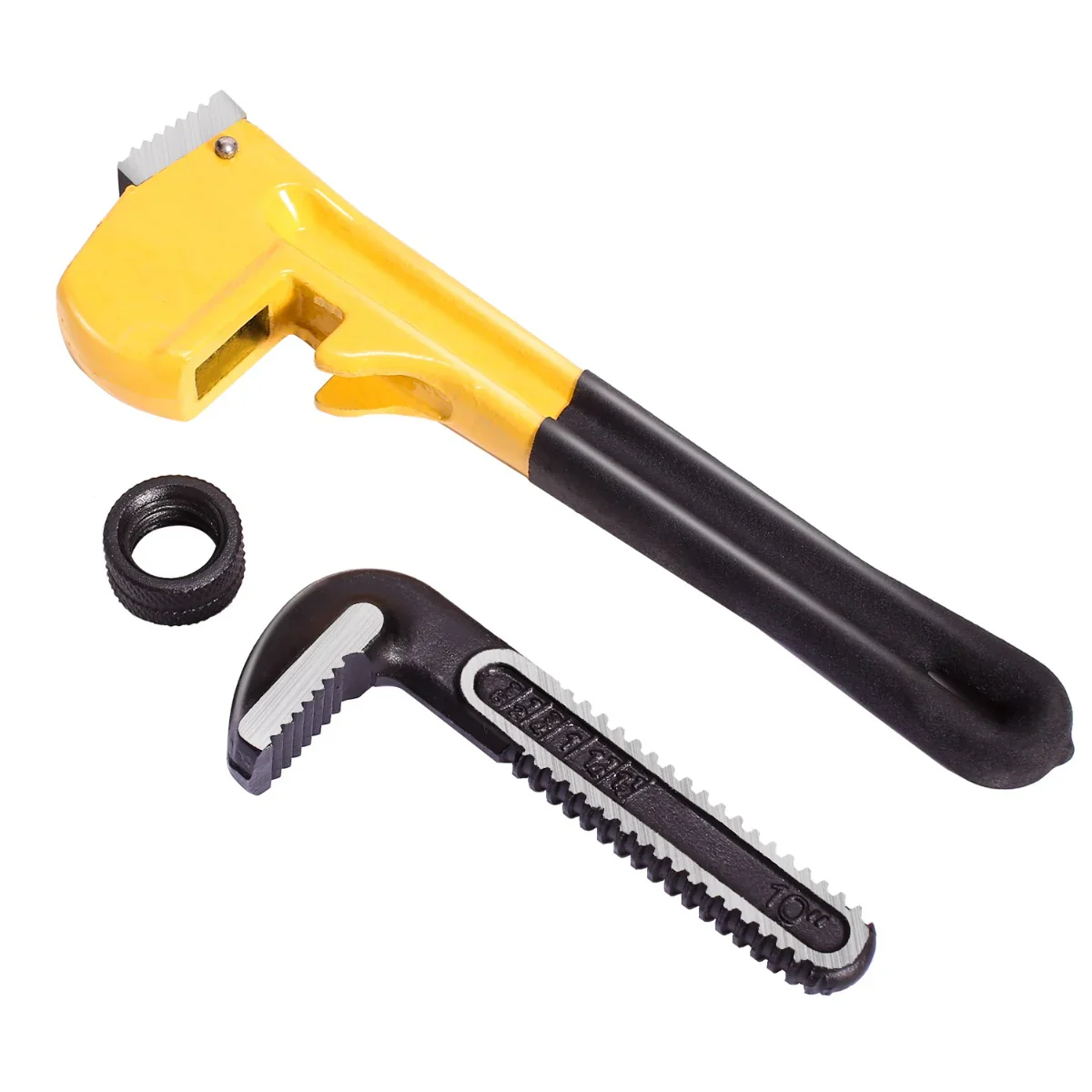 Deli EDL2518 18" 450mm Pipe Wrench – Heavy Duty Adjustable Plumbing Wrench with Hardened Steel Jaws for Pipe Fitting, Plumbing & Mechanical Repairs - Image 3