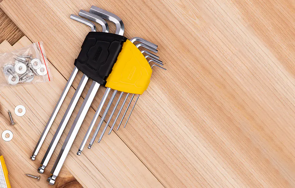 Deli EDL3090 9 Pcs Ball Point Hex Key Set – Heavy Duty Professional Allen Key Wrench Set for Automotive Repair, Machinery Maintenance, and Industrial Workshop Applications - Image 3