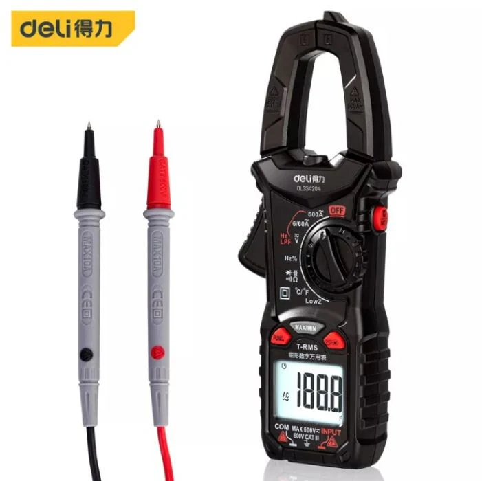 Deli EDL334204 600V Digital Multimeter 5999 Counts CAT III – Professional Electrical Tester with High Precision Measurement - Image 2