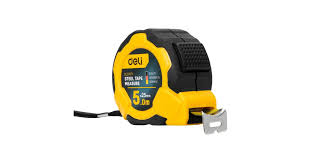 Deli EDL3797Y 5m x 25mm Steel Measuring Tape – Heavy Duty Professional Tape with Self-Lock Function for Workshop, Construction, and Industrial Applications - Image 2