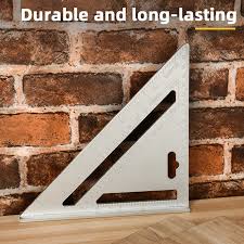 Deli EDL4041Y 18cm Triangle Carpenter Square – Heavy Duty Precision Measuring Tool for Carpentry, Woodworking, Construction, and Layout Applications - Image 4