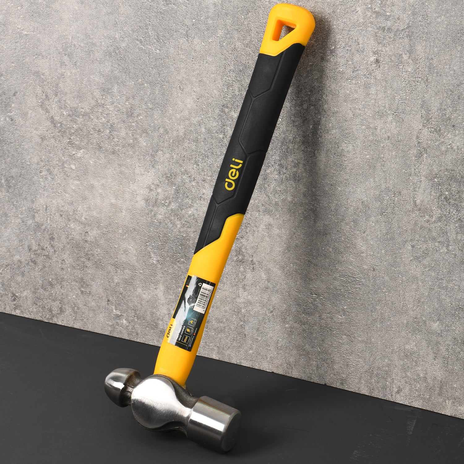 Deli EDL443020 2lb 1000g Ball Pein Hammer – Industrial Ball Pein Hammer for Metalworking, Workshop, Construction, and Professional Maintenance Applications - Image 3