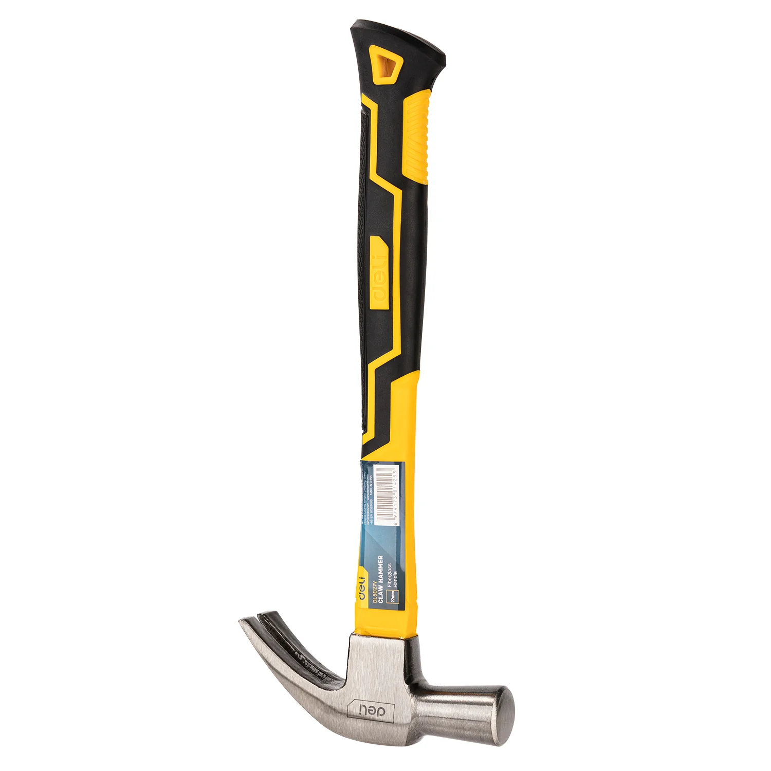 Deli EDL5027Y 27mm Claw Hammer – Heavy Duty Industrial Hand Tool for Workshop, Construction, Carpentry, and Maintenance Applications - Image 2