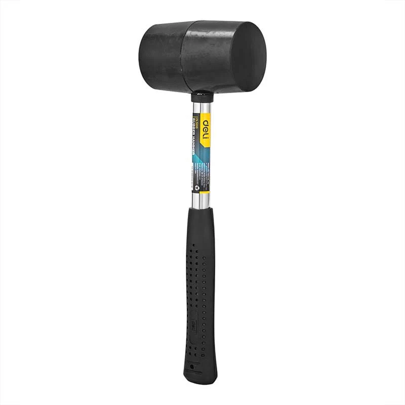 Deli EDL5616 16oz 500g Rubber Hammer – Professional Rubber Mallet for Workshop, Carpentry, Construction, Assembly, and Industrial Maintenance Applications - Image 2