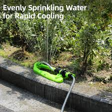 Deli EDL581303 17 Holes Oscillating Sprinkler – Heavy Duty Brass Jet Nozzle Garden Sprinkler for Lawns Irrigation Workshop and DIY Use - Image 2