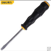 Deli EDL6270061 6mm 6.0mm 150mm Slotted Go-Through Screwdriver – Heavy Duty Impact-Resistant Hand Tool for Mechanical, Automotive, Workshop, and Industrial Applications