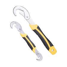 Deli EDL932-2 2PCS Multifunctional Wrench Set – Heavy Duty Adjustable Universal Spanner Kit for Plumbing, Automotive, Workshop, and Industrial Maintenance Applications
