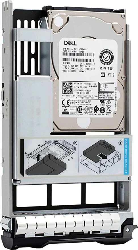 Dell 2.4TB 10K RPM SAS 12Gbps 512e 2.5in Hot-plug Hard Drive - 401-ABHQ (For 14G/15G Servers with 2.5"Chassis) - Image 3