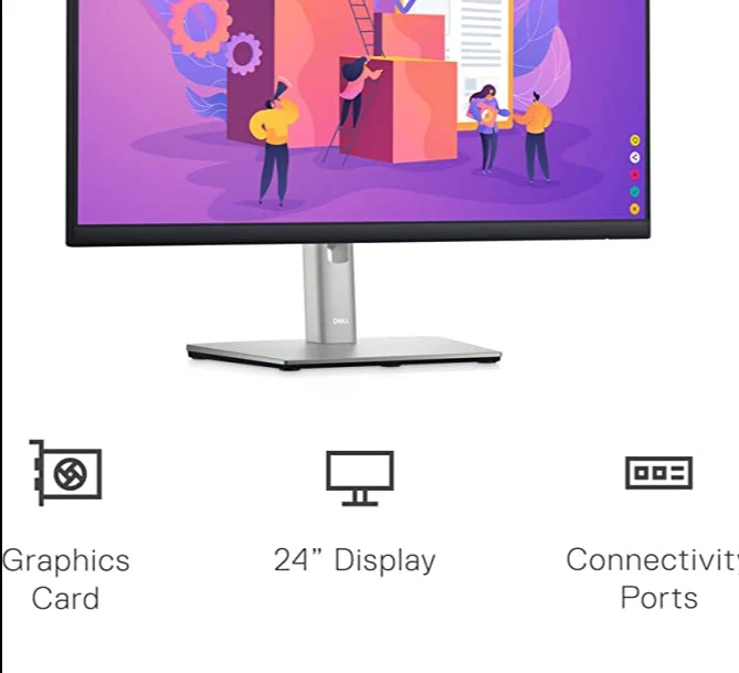 Dell 24 Monitor (P2422H) - Gen 1, 23.8" Inch FHD Display, 1-Year Warranty - Image 5