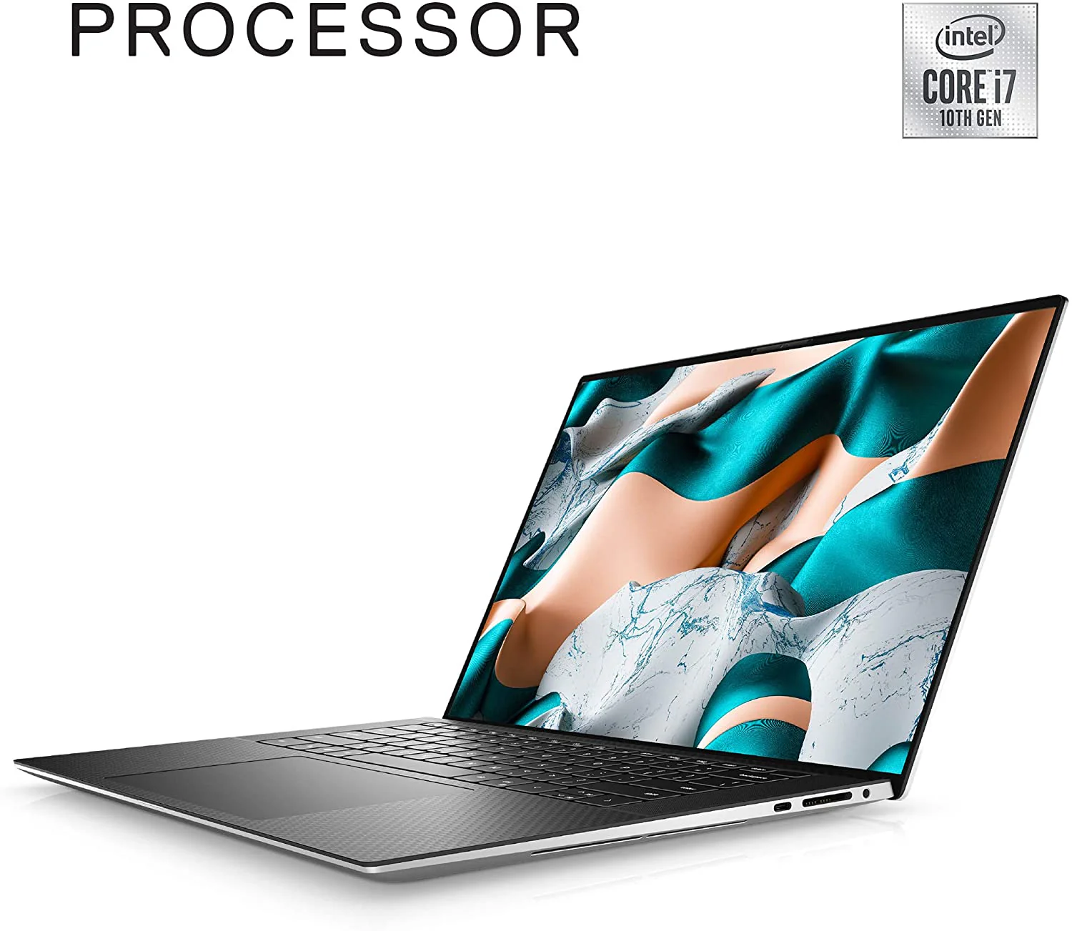 Dell XPS 15 9500 Laptop- 15 Inch FHD, Intel Core i7 10th Gen, 16GB Memory, 512GB SSD, 4GB GDDR6, Windows 10 (XPS-15-9500-SIL-03) - Image 2