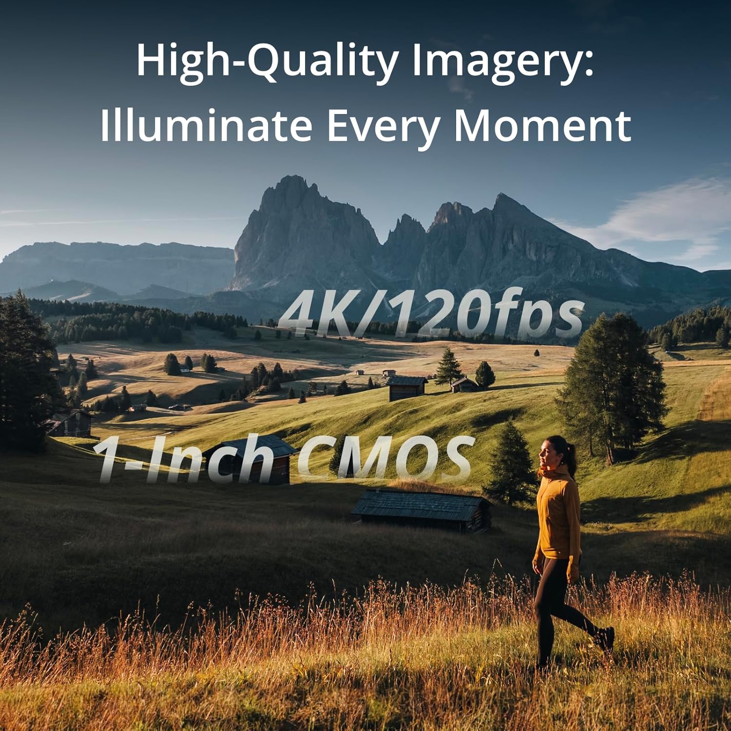 DJI Osmo Pocket 3 Vlogging Camera - 1" CMOS and 4K/120fps Video, 3-Axis Stabilization, Fast Focusing, Face/Object Tracking, Touchscreen, Digital Photos and Videos Camera - Image 2