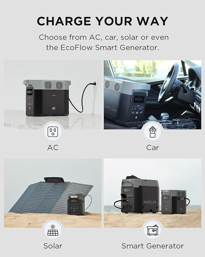 EcoFlow Extra Solar Smart  Battery for DELTA 2 Max Portable Power Station - (EFDELTA2MaxEB) - Image 2