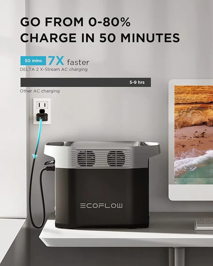 EcoFlow Extra Solar Smart  Battery for DELTA 2 Max Portable Power Station - (EFDELTA2MaxEB) - Image 3
