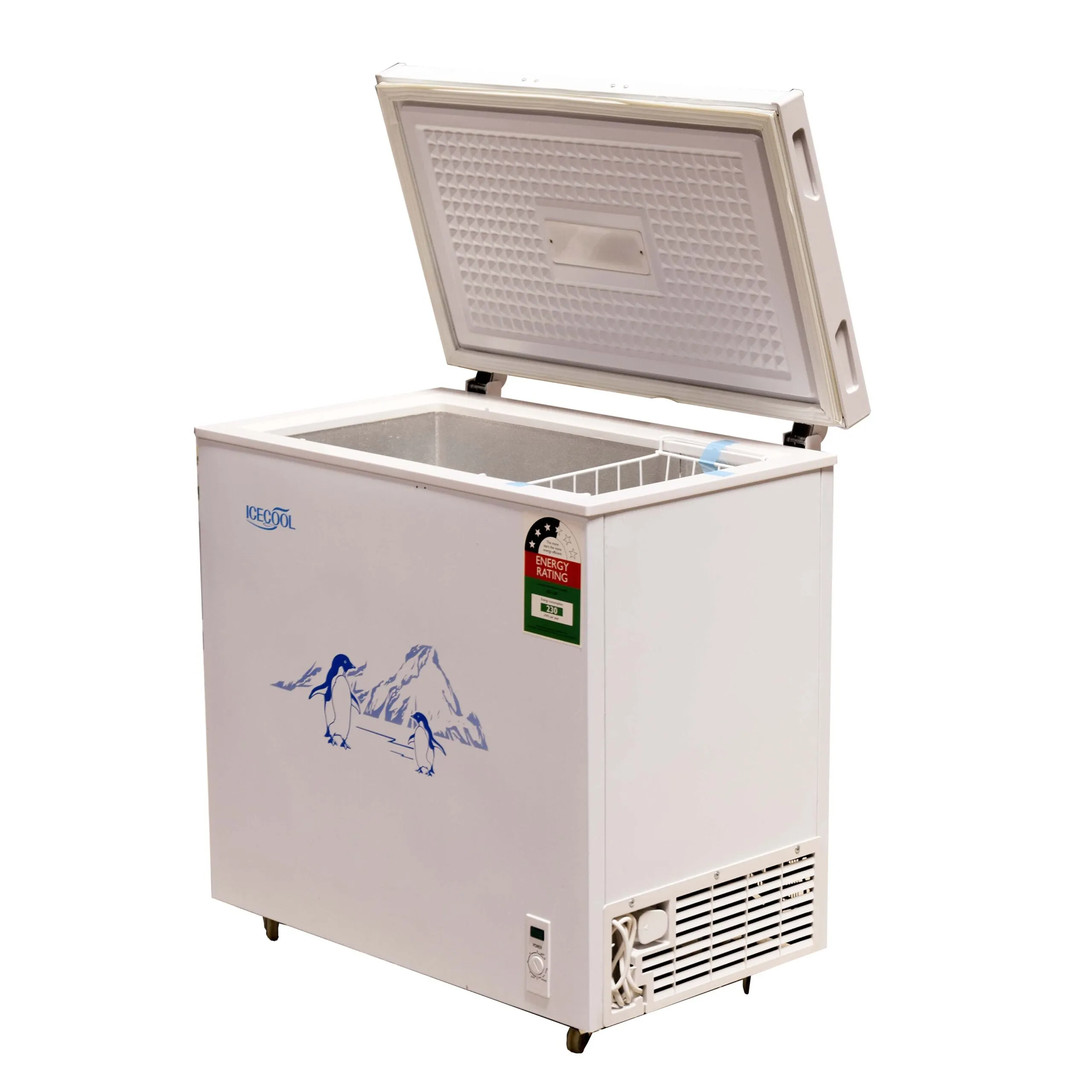 Ecomax BD-169 169L Chest Freezer – Energy-Saving, Low-Noise Deep Freezer with Fast Cooling & Durable Design for Home or Business - Image 2