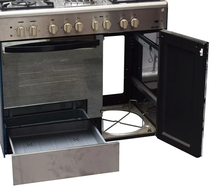 ELBA EB/166 4 Gas + 2 Electric Standing Cooker – Versatile Dual-Fuel Cooking, Powerful Burners, Spacious Oven, Ideal for Home, Office & Commercial Kitchens - Image 3