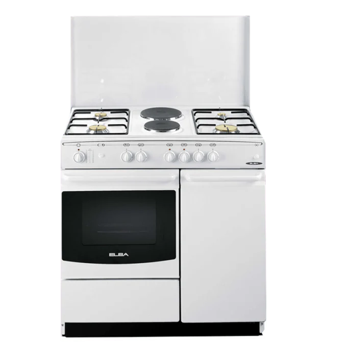 ELBA EB/164 4 Gas Burners + 2 Electric Plates Cooker – Versatile Cooking, Efficient Heat Distribution, Ideal for Home