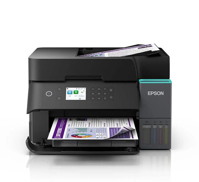 Epson Eco Tank L6370 A4 All-in-One Inkjet Printer C11CL43403 – Professional Grade Wi-Fi Duplex Ink Tank Printer with ADF for Office, Business, and High-Volume Printing