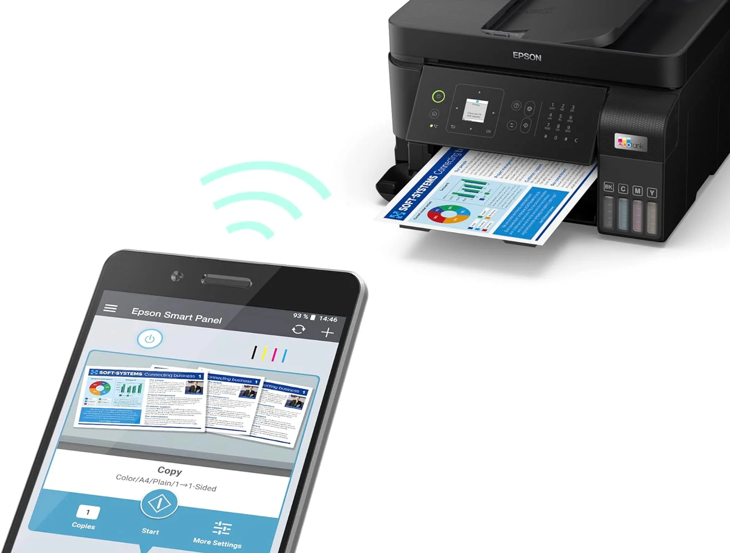 Epson EcoTank L5590 A4 Wi-Fi All-in-One Ink Tank Printer - Image 4