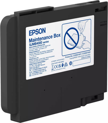 Epson SJMB4000 Maintenance Box for C4000 – Genuine Ink Waste Maintenance Unit for Epson ColorWorks C4000 Industrial Label Printers and Professional Printing Applications
