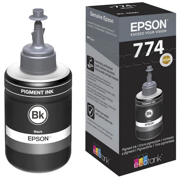 Epson T774 Black ink bottle - 140ml (C13T77414A)