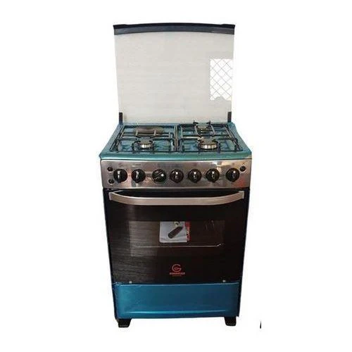 Eurochef EGT65 60×65 3-Gas + 1-Electric Cooker –Durable Full-Oven with Auto Ignition, Stainless Steel Design & Energy-Efficient Cooking ,perfect for Homes