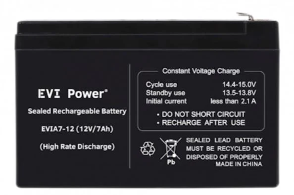 EVI 7Ah 12V Lead-Acid Battery (EVIA7-12) – Reliable Backup Power - Image 2