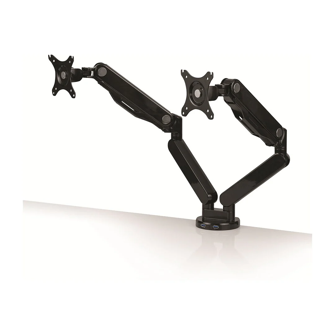 Fellowes Platinum Series Adjustable Dual Monitor Arm Black- 8042501 - Image 2