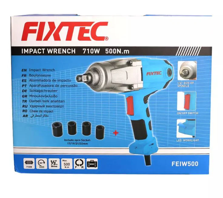 FIXTEC FEIW500 710W Cordless Impact Wrench – High Torque Power Tool for Automotive & Industrial Use