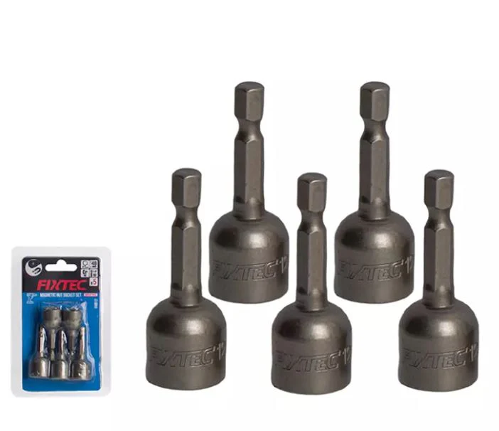 Fixtec FHID13 5-Pcs Magnetic Nut Socket Set – Secure Grip Nut Driver Sockets - Image 2